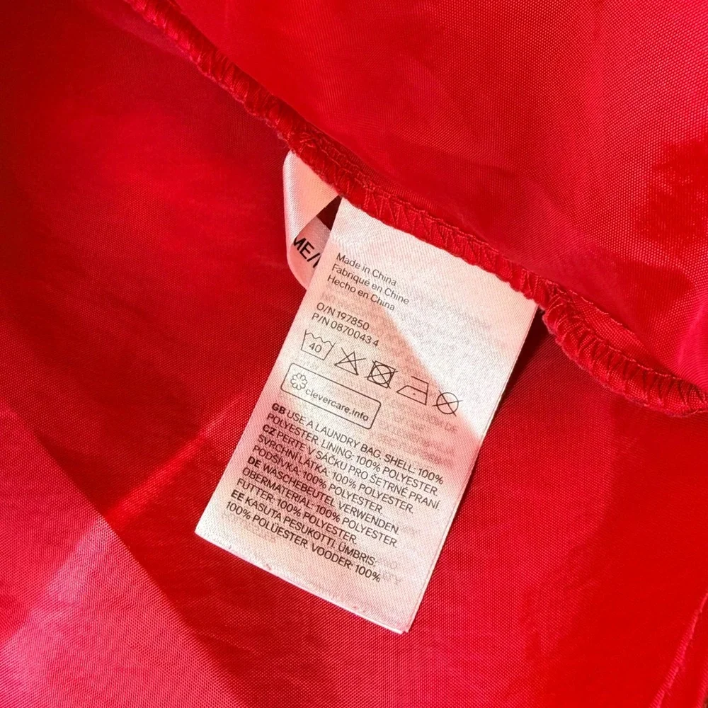 H&M Girls Red Tulle Tutu Skirt Glitter Waistband Holiday Party Size 6X/7